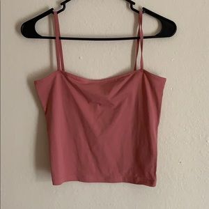 Pink crop top